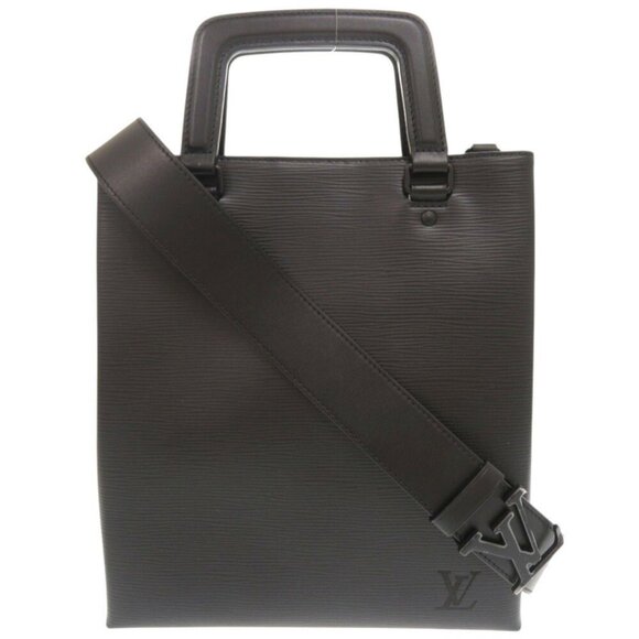 LOUIS VUITTON Black Leather Shoulder Bag - Picture 1 of 10